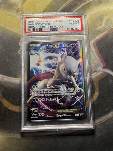 Mewtwo EX XY125 XY Holo PSA 8 - Picture 1 of 2