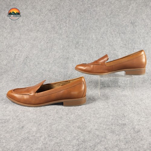 Aerosoles East Side Loafer Casual Shoes Brown Leather Slip-On Women's Size 8M - Picture 4 of 11