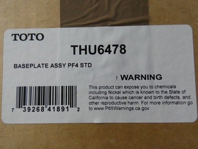 TOTO THU6478 Baseplate Assembly for Standard Model TOTO C2