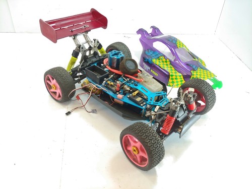 *RARE* Vintage Kyosho Burns 1/8 Nitro RC Racing Buggy ARTR w/ OS Max RS Engine - Picture 2 of 13
