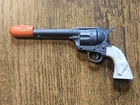 Vintage Marx Mini 3½" Western Colt Revolver Die-cast Toy Cap Gun Steer Handle