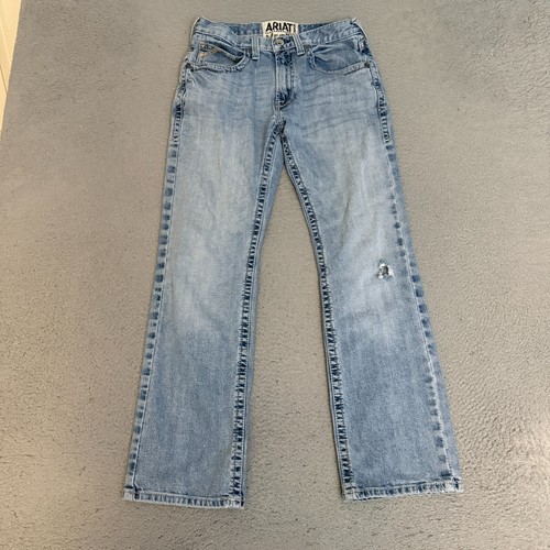 Jeans Ariat M5 uomo taglia 31 x 32 blu slim dritto * - Foto 1 di 10