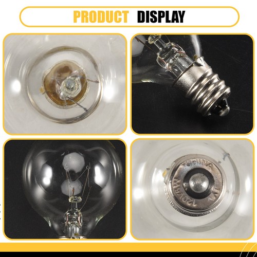 25Pcs G40 Replacement Light Bulbs E12 Candelabra Screw Base LED Globe Bulbs6203 - Imagen 3 de 7