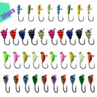 New Listing38Pcs Ice Fishing Jigs for Panfish Crappie Sunfish Walleye Ice Fishing Jig Bo