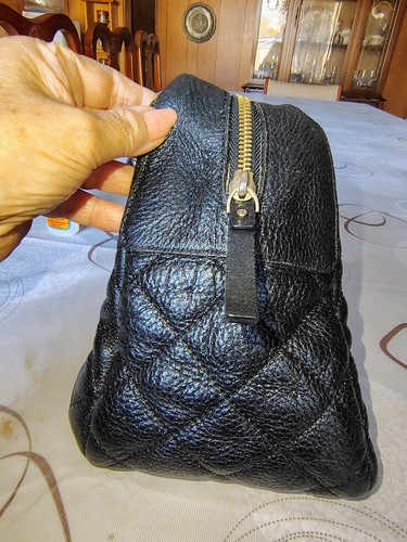 Kate Spade New York Black Quilted Leather Chain Shoulder Bag Gold Hardware Purse - Picture 3 of 12