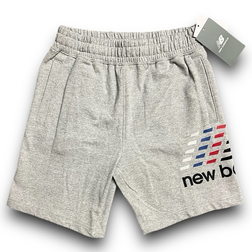 New Balance - Linear Logo Shorts - Kids Size Medium 10/12 - Gray - Picture 5 of 15