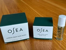 NEW Osea Undaria Algae Body Butter 1.7oz/49g  & Salts of the Earth body scrub