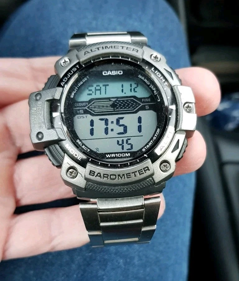 Cinturino Originale Casio In Gomma Nero Per Orologi F91W-1 E F105W-1 (Modello 4002)