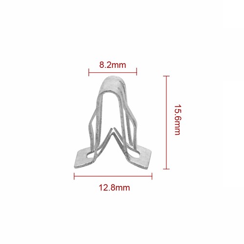 1/2" X 5/8" Metal Fastener Clips Car Dash Panel Retainer Moulding Trim Universal - Picture 2 of 7