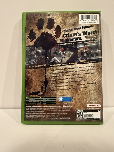Dead to Rights II (Microsoft Xbox, 2005) - CIB Complete - Tested - Picture 2 of 4