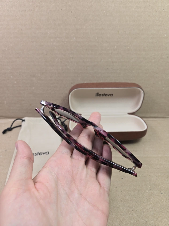 Gafas de sol Illesteva Mohawk C3 rosa tortuga usadas hechas en Italia Foto 3 de 4