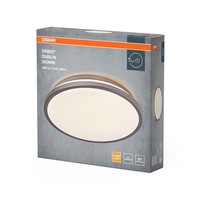 Led Deckenleuchte Metall Silber Osram 3000K Ø29,5Cm BüRo Deckenlampe Esszimmer