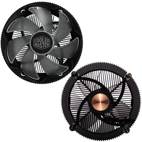 i71C RGB Intel Low-Profile CPU Air Cooler, Anodized Black Aluminum Fins, Copp... - Picture 8 of 9