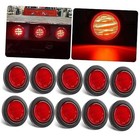 2.5" Round Led Marker Lights 10Pcs 2.5" Inch Round Led Side Clearance Red