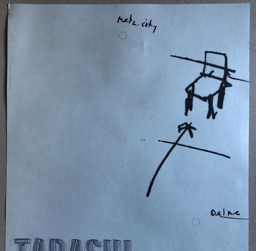 Tadashi Kawamata — Les Chaises de traverse — affiche d'exposition à Delme — 1998 - Imagen 3 de 4