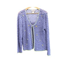April Cornell Crochet Butterfly Cardigan Boho Cottagecore Fairycore Romantic
