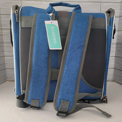 BABEYER Expandable Dog Bike Basket Soft-Sided Pet Carrier Backpack for Small Pet - Foto 12 di 16