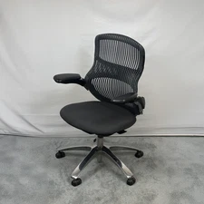 Knoll Generation Chair (Black with Chrome Base)