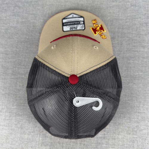 Iowa State Cyclones Mütze Kappe Druckknopflasche Herren hellbraun schwarz NCAA Football Trucker Mesh - Bild 6 von 10