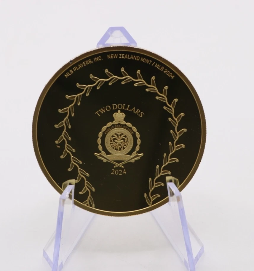 Shohei Ohtani MLB Trading Coin 1 oz Silver Niue - NZ Mint 05/40 .999 Pure 2024 - Image 4 of 4