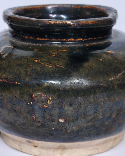 Smoke Glazed Pot South China Antique, possible Sung Dynasty - Picture 2 of 8