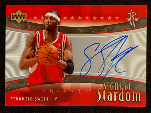 2005-06 Upper Deck Trilogy Stromile Swift Signs Of Stardom ON-CARD AUTO !!!  QTY - Picture 1 of 4