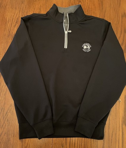 Fairway & Greene F&G Golf Tech 1/4 ZIP Pebble Beach Pullover Size Small, Black