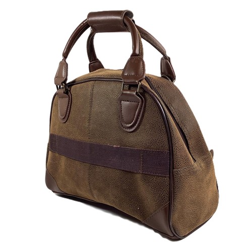 Kangol Brown PVC Textured Hold All Carry On Grab Bag with Strap - Picture 6 of 10
