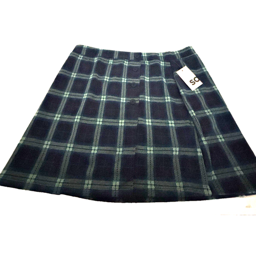 SO GOODS FOR LIFE MINIROCK Gr. XXL Knöpfe blau marine Gummibund Faux Wickeloptik - Bild 2 von 6