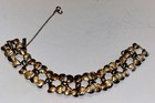 Vintage Monet Gold Tone Link Bow Design Bracelet Signed