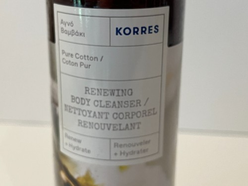 Korres Renewing Body Cleanser Full Size 8.45 oz/250 ml Sealed PURE COTTON - Picture 2 of 6