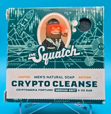 Dr. Squatch Crypto Cleanse Limited Edition Men's Natural Soap - 5oz SCARCE/HTF