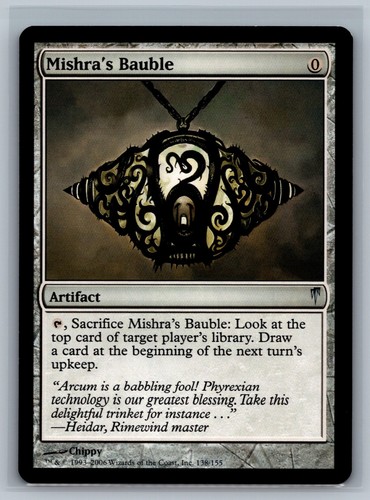 Magic The Gathering Coldsnap Mishra's Bauble #138/155 MTG TCG CCG - Picture 1 of 2