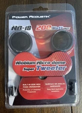 Power Acoustik NB-18 200 Watt Max Niobium Micro Dome Super Tweeter New