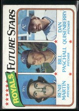 1980 Topps #667 Royals Future Stars Renie Martin/Bill Paschall/Dan Quisenberry