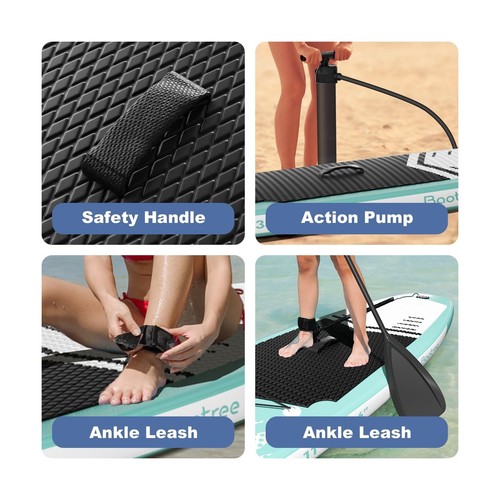 Aufblasbares Stand Up Paddle Board (6'' dick) - Premium SUP Board mit robustem... - Bild 5 von 7