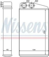 Heizung Kühlrippen gelötet 73249 NISSENS für RENAULT MEGANE II SCÉNIC II