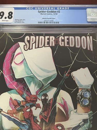 Spider-Geddon #2 CGC 9.8 Shavrin 1:25 Incentive Variant Cover (2018) - Picture 3 of 13