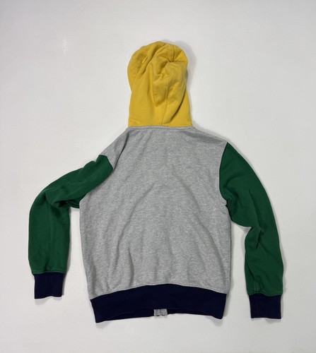 Polo Ralph Lauren Full Zip Hoodie Color block Sweatshirt Boys Size S (8) Pony - Picture 2 of 8