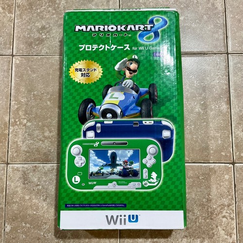 Nintendo Wii U Mario Kart 8 LUIGI GAMEPAD Protector Estuche Rígido Cubierta Verde Azul - Imagen 3 de 10