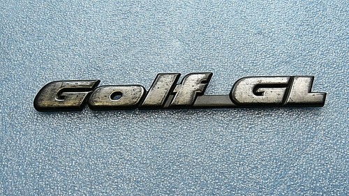 VW GOLF - Embleme "Golf_GL" Heckklappe Logo BADGE EMBLEM // 1H6853687K