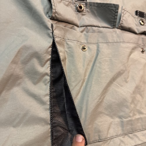 Fishing Water Resisting Vest, Full Zip, Snap Pockets, Size Large  - Picture 17 of 20