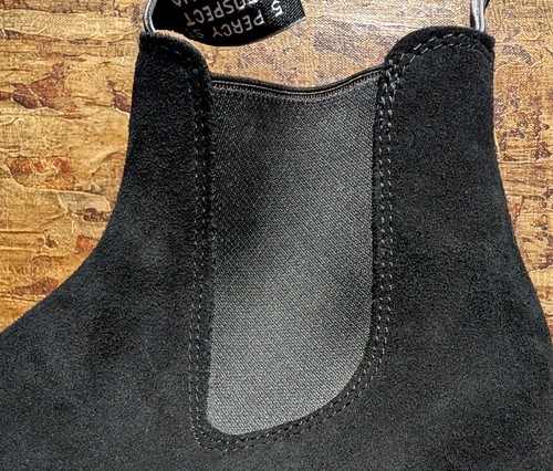 R.M. Williams Comfort Craftsman Suede Chelsea Boots Black Size 6G GCF / US 7 - Picture 10 of 20