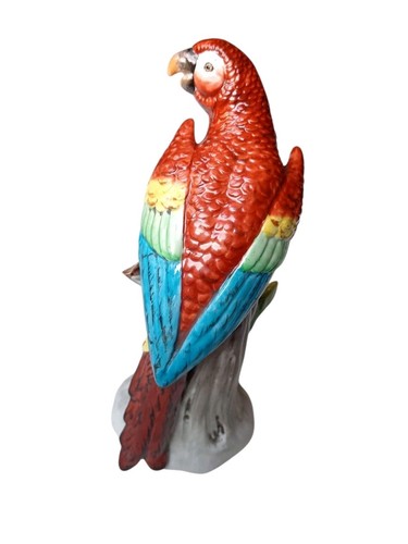 *HH* Scultura Statua Vintage Pappagallo In Porcellana Capodimonte Via Condotti - Foto 4 di 24