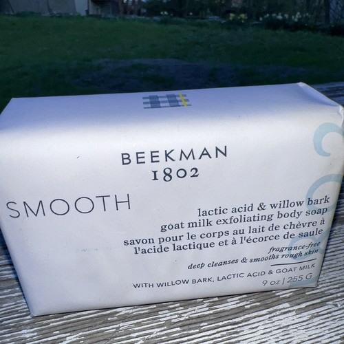 BEEKMAN 1802 SMOOTH LACTIC ACID & WILLOW BARK EXFOLIATING GOAT MILK SOAP - 9oz - Picture 7 of 9