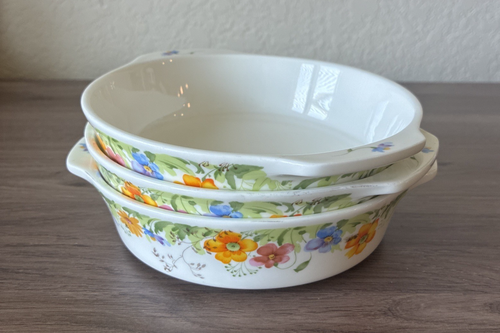 Vintage Mikasa Lugged Suppen-/Müslischale, Country Garden A9002, 1975, Floral - Bild 10 von 11