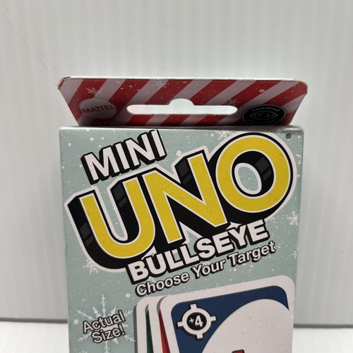 2024 Mattel UNO "Mini UNO BullsEye Edition Card Game "Choose Your Target" NEW - Picture 2 of 9