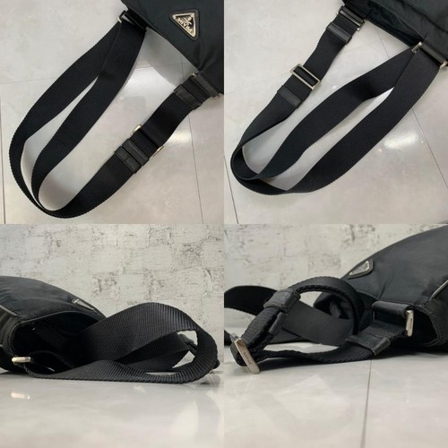 Borsa a tracolla PRADA Prada Saffiano VA0270 nera buone condizioni dal Giappone - Foto 6 di 12