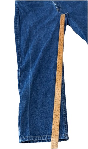 Carhartt Men's Size 40x30 B17-DST Relaxed Fit Straight Leg Blue Jeans Work Denim - Picture 4 of 7