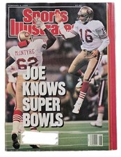 Joe Montana Sports Illustrated February 5, 1990 “Joe Knows Super Bowls”